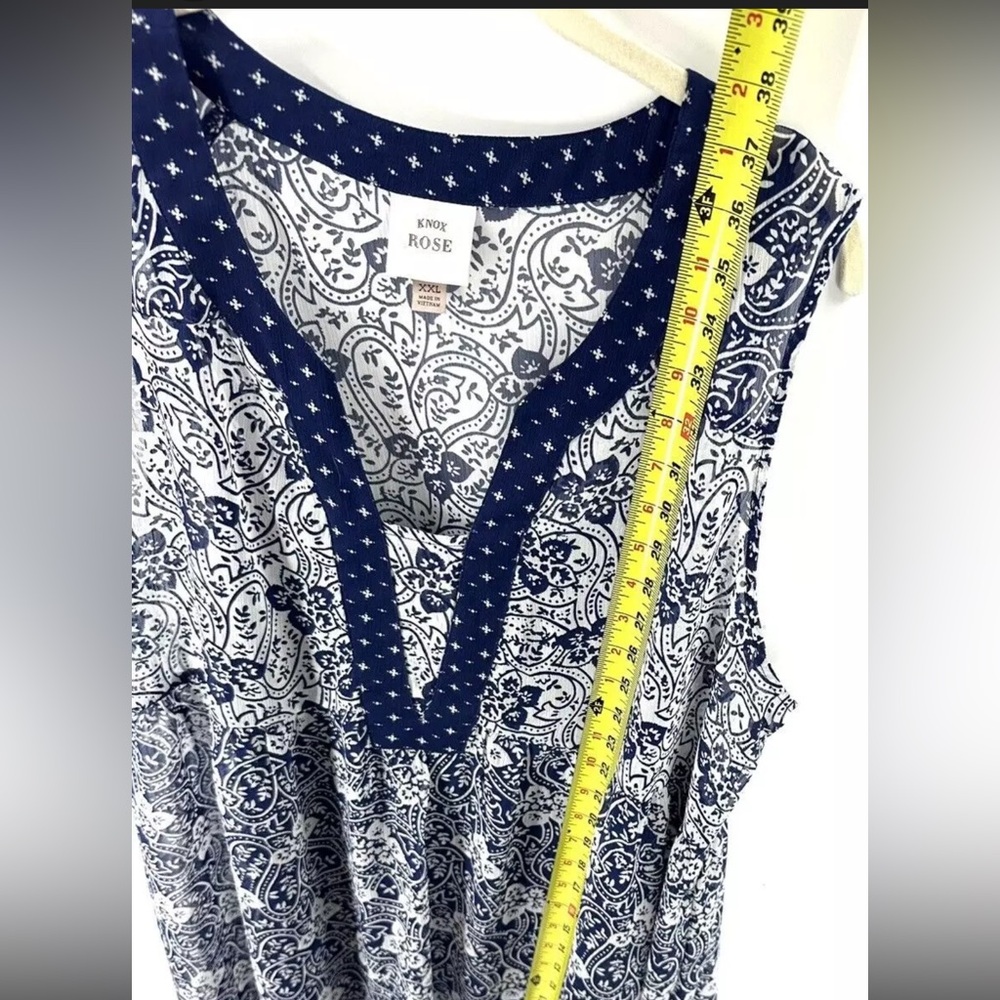 Navy Paisley sundress - Picture 3 of 9